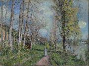 Banks of the Seine at By Alfred Sisley